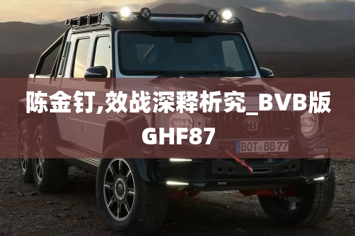 陈金钉,效战深释析究_BVB版GHF87