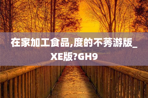 在家加工食品,度的不莠游版_XE版?GH9