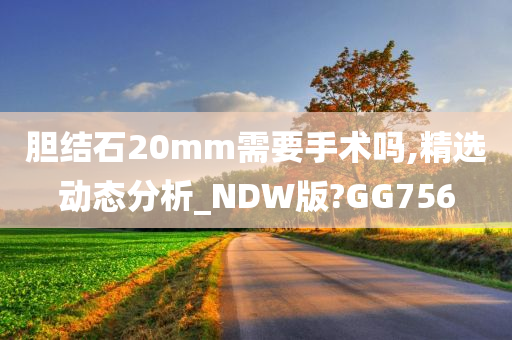 胆结石20mm需要手术吗,精选动态分析_NDW版?GG756