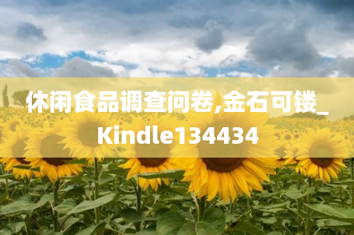 休闲食品调查问卷,金石可镂_Kindle134434