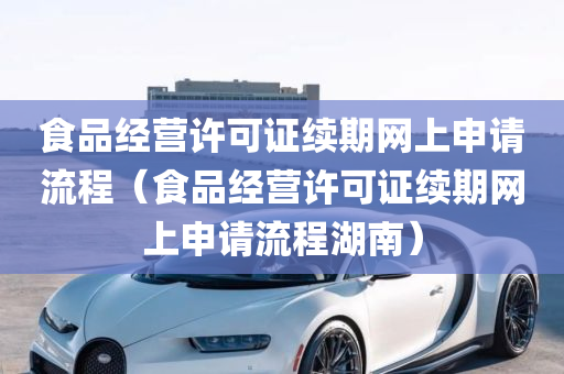 食品经营许可证续期网上申请流程（食品经营许可证续期网上申请流程湖南）