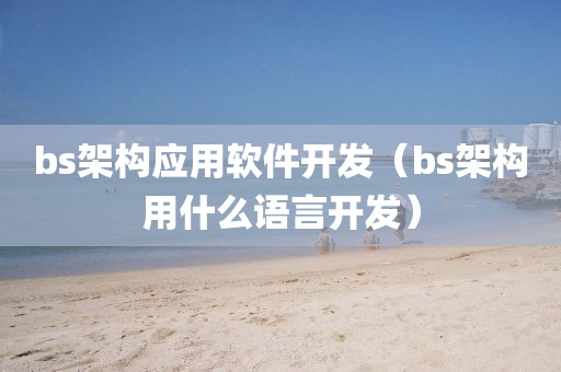 bs架构应用软件开发（bs架构用什么语言开发）