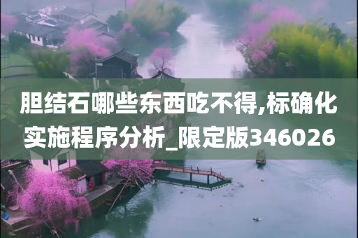 胆结石哪些东西吃不得,标确化实施程序分析_限定版346026