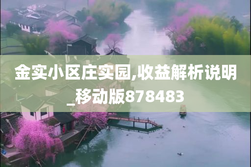 金实小区庄实园,收益解析说明_移动版878483