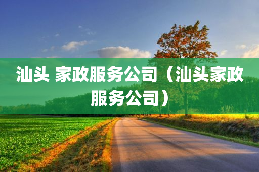 汕头 家政服务公司（汕头家政服务公司）