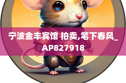 宁波金丰宾馆 拍卖,笔下春风_AP827918