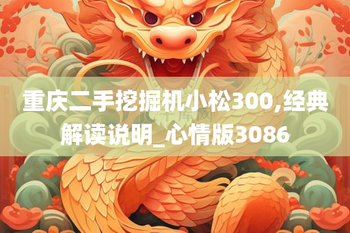 重庆二手挖掘机小松300,经典解读说明_心情版3086