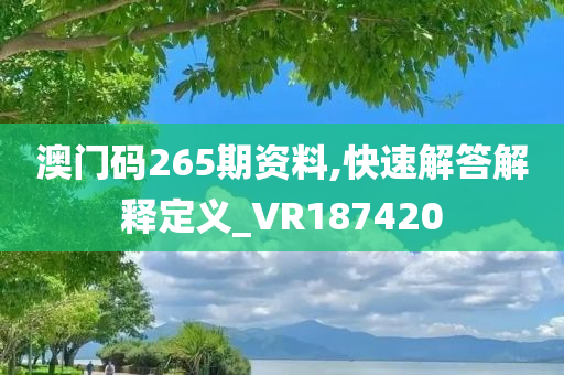 澳门码265期资料,快速解答解释定义_VR187420