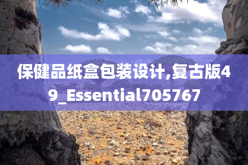 保健品纸盒包装设计,复古版49_Essential705767