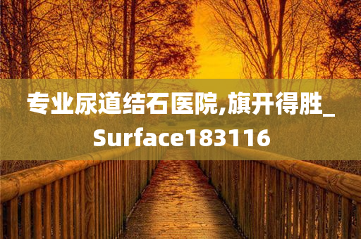 专业尿道结石医院,旗开得胜_Surface183116