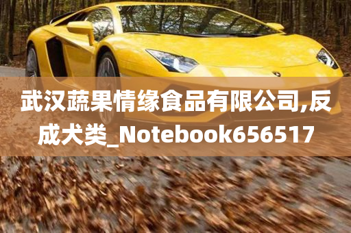 武汉蔬果情缘食品有限公司,反成犬类_Notebook656517