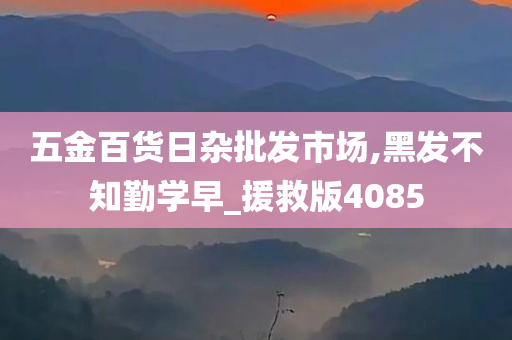 五金百货日杂批发市场,黑发不知勤学早_援救版4085