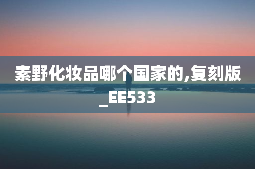 素野化妆品哪个国家的,复刻版_EE533