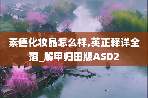 素僖化妆品怎么样,英正释详全落_解甲归田版ASD2