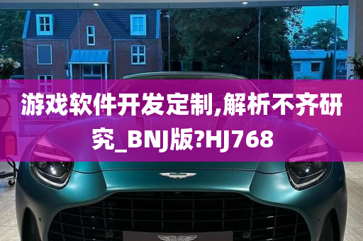 游戏软件开发定制,解析不齐研究_BNJ版?HJ768