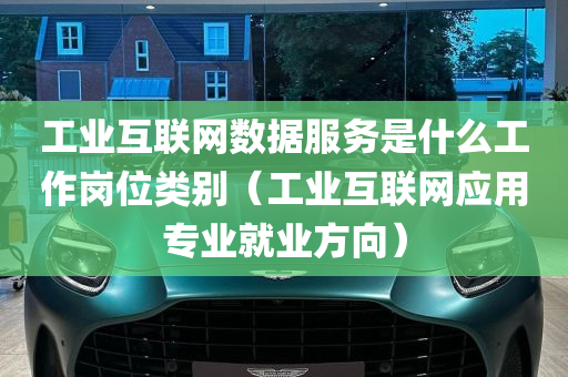 工业互联网数据服务是什么工作岗位类别（工业互联网应用专业就业方向）