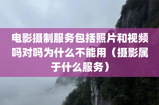 电影摄制服务包括照片和视频吗对吗为什么不能用（摄影属于什么服务）