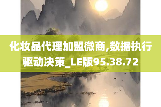 化妆品代理加盟微商,数据执行驱动决策_LE版95.38.72