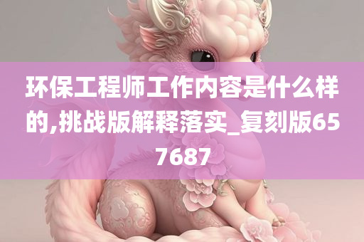 环保工程师工作内容是什么样的,挑战版解释落实_复刻版657687