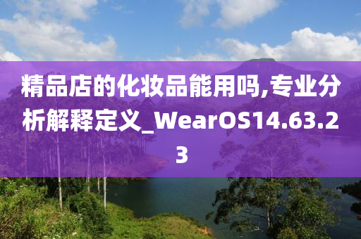 精品店的化妆品能用吗,专业分析解释定义_WearOS14.63.23