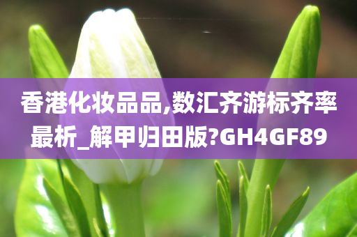 香港化妆品品,数汇齐游标齐率最析_解甲归田版?GH4GF89