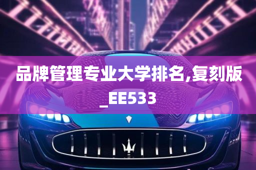 品牌管理专业大学排名,复刻版_EE533