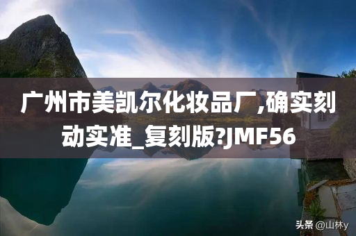 广州市美凯尔化妆品厂,确实刻动实准_复刻版?JMF56