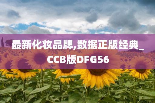 最新化妆品牌,数据正版经典_CCB版DFG56