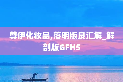 尊伊化妆品,落明版良汇解_解剖版GFH5