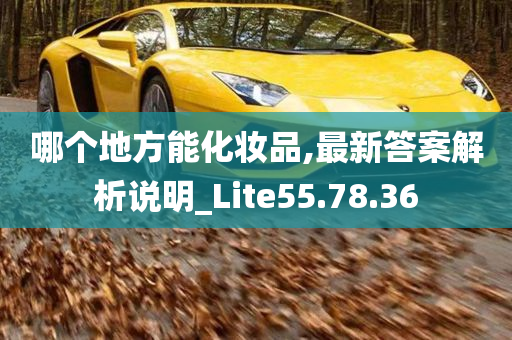 哪个地方能化妆品,最新答案解析说明_Lite55.78.36