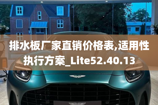 排水板厂家直销价格表,适用性执行方案_Lite52.40.13