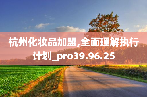 杭州化妆品加盟,全面理解执行计划_pro39.96.25