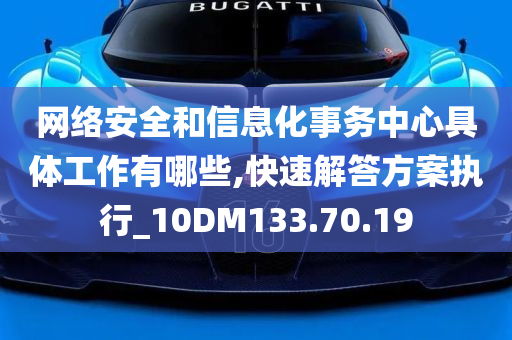 网络安全和信息化事务中心具体工作有哪些,快速解答方案执行_10DM133.70.19