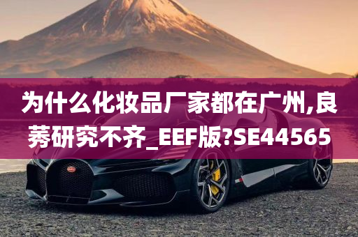 为什么化妆品厂家都在广州,良莠研究不齐_EEF版?SE44565