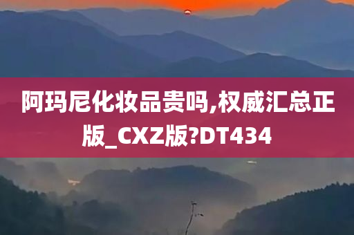 阿玛尼化妆品贵吗,权威汇总正版_CXZ版?DT434